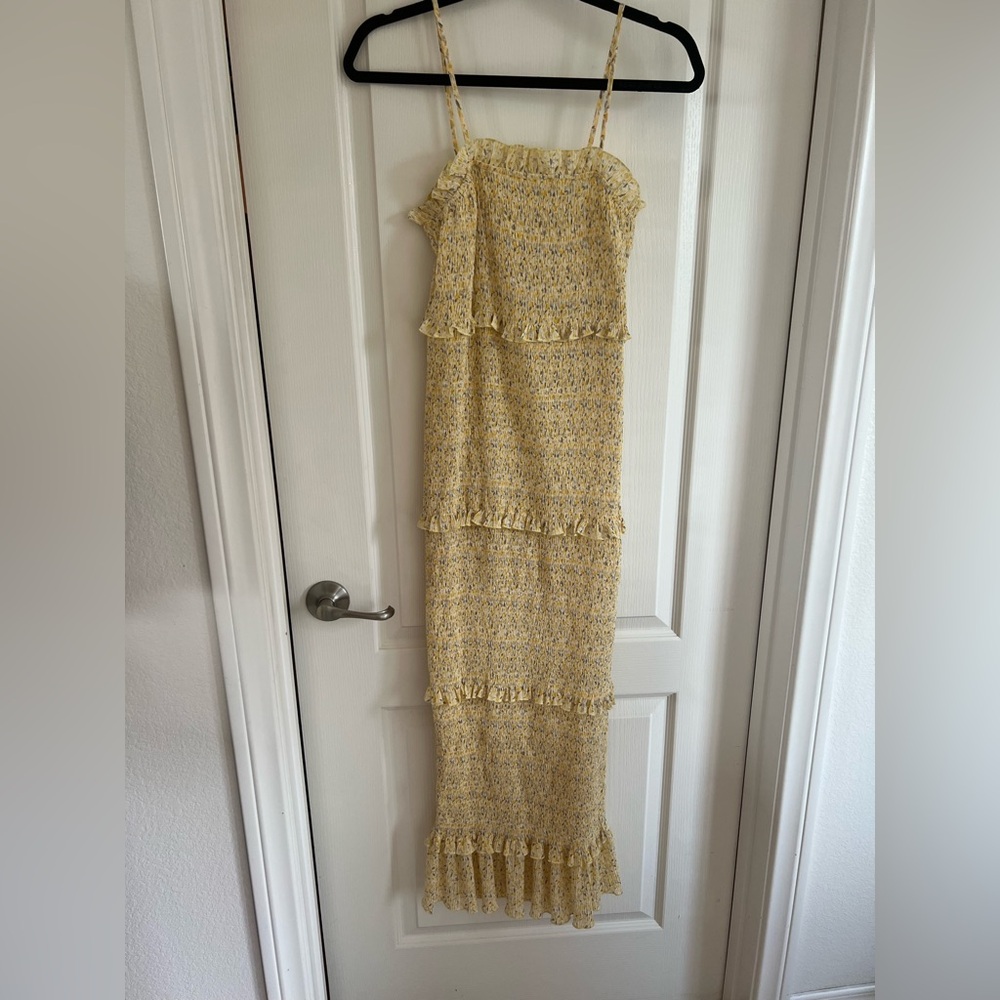 PINKBLUSH - Yellow Floral Maternity Dress